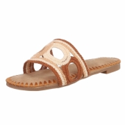 Sandale joase plat - maro dama