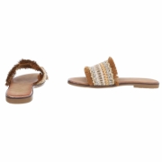 Sandale joase plat - maro dama