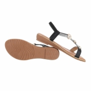 Sandale joase plat - negru dama