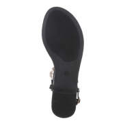 Sandale joase plat - negru dama