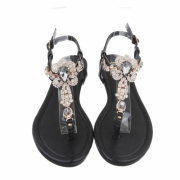 Sandale joase plat - negru dama