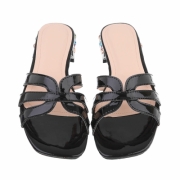 Sandale joase plat - negru dama