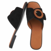Sandale joase plat - negru dama