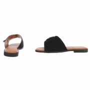 Sandale joase plat - negru dama
