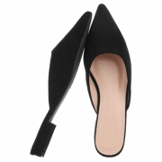 Sandale joase plat - negru dama