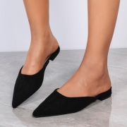 Sandale joase plat - negru dama