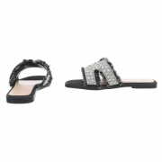 Sandale joase plat - negru dama