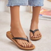 Sandale joase plat - negru dama