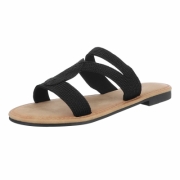 Sandale joase plat - negru dama