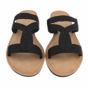 Sandale joase plat - negru dama