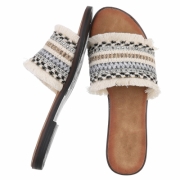 Sandale joase plat - negru dama