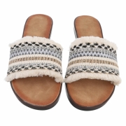 Sandale joase plat - negru dama