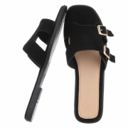 Sandale joase plat - negru dama