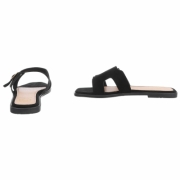 Sandale joase plat - negru dama