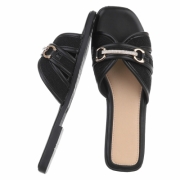 Sandale joase plat - negru dama