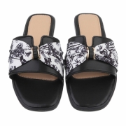 Sandale joase plat - negru dama