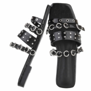 Sandale joase plat - negru dama