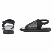Sandale joase plat - negru dama