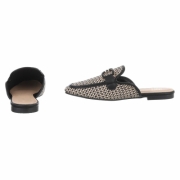 Sandale joase plat - negru dama