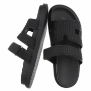 Sandale joase plat - negru dama