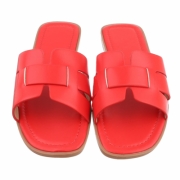 Sandale joase plat - rosu dama