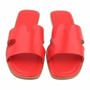 Sandale joase plat - rosu dama