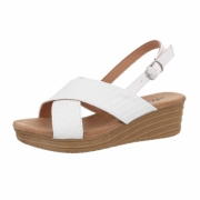 Sandale platforma - alb dama
