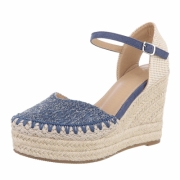 Sandale platforma - albastru dama