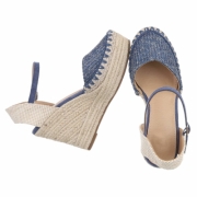 Sandale platforma - albastru dama