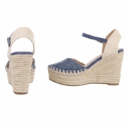 Sandale platforma - albastru dama