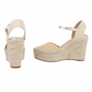 Sandale platforma - auriu dama