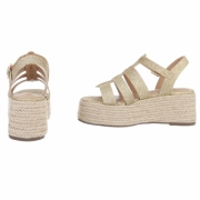 Sandale elegante cu platforma - auriu dama