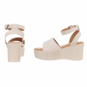 Sandale platforma - bej dama