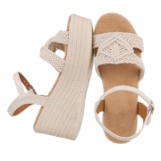Sandale platforma - bej dama