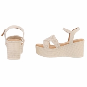 Sandale platforma - bej dama