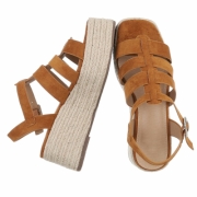 Sandale platforma - bej dama