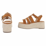 Sandale platforma - bej dama