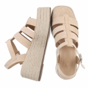 Sandale platforma - bej dama