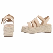 Sandale platforma - bej dama