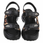 Sandale platforma - imprimeu leopard dama