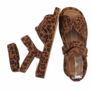 Sandale platforma - imprimeu leopard dama