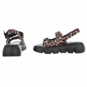Sandale platforma - imprimeu leopard dama