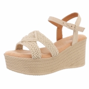 Sandale platforma - kaki dama