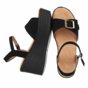Sandale platforma - negru dama