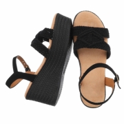 Sandale platforma - negru dama