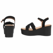 Sandale platforma - negru dama