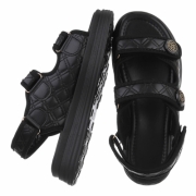 Sandale platforma - negru dama