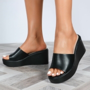 Sandale platforma - negru dama