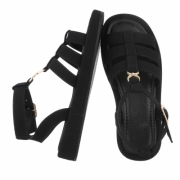 Sandale platforma - negru dama