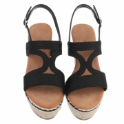 Sandale platforma - negru dama